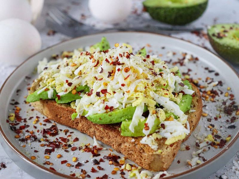 Grated Egg Avocado Toast Upgrades Breakfast