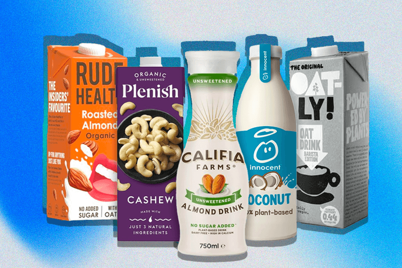Plant-Based Milks with Added Sugar