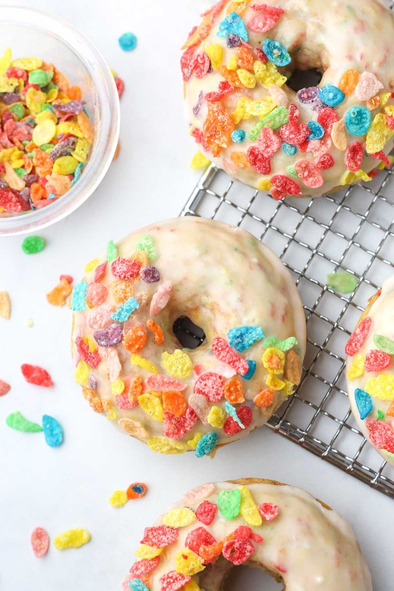 Cereal-Coated Donuts