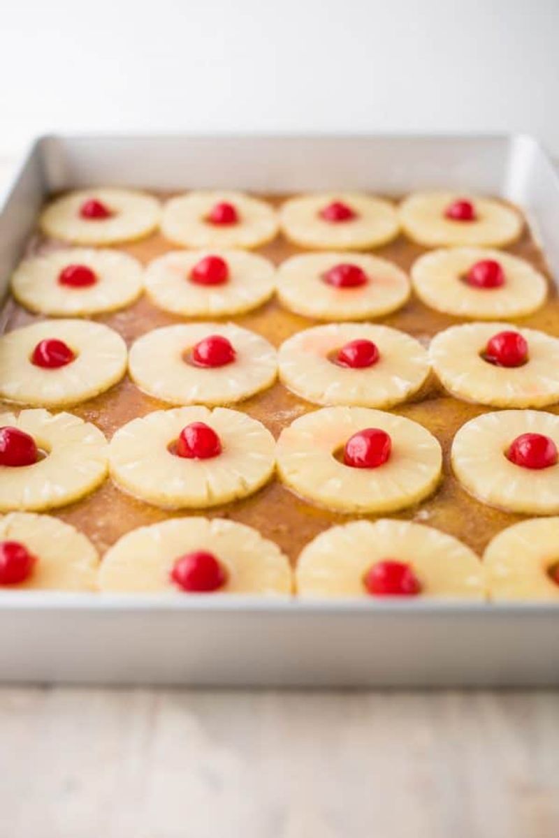 Pineapple Upside Down Sheet Cake