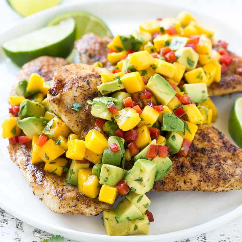 Grilled Chicken With Mango Salsa