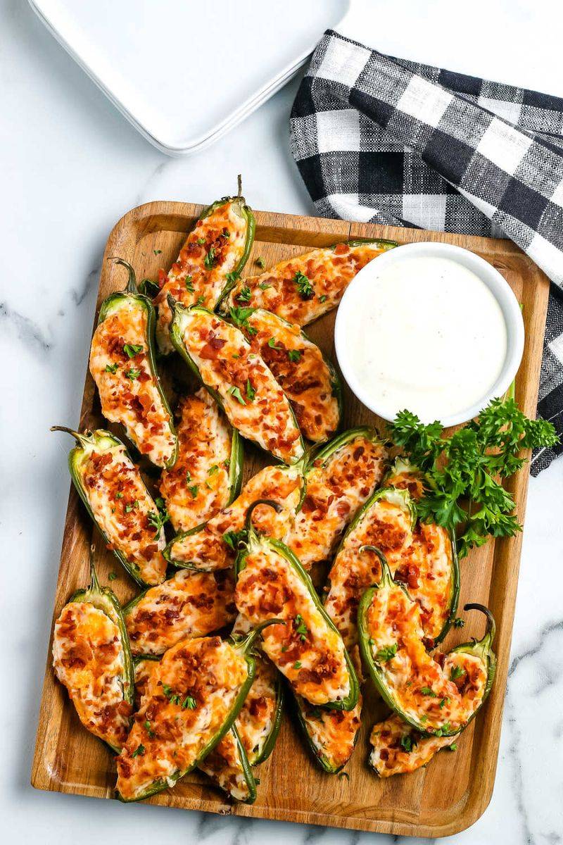 Cheddar-Stuffed Jalapeño Poppers
