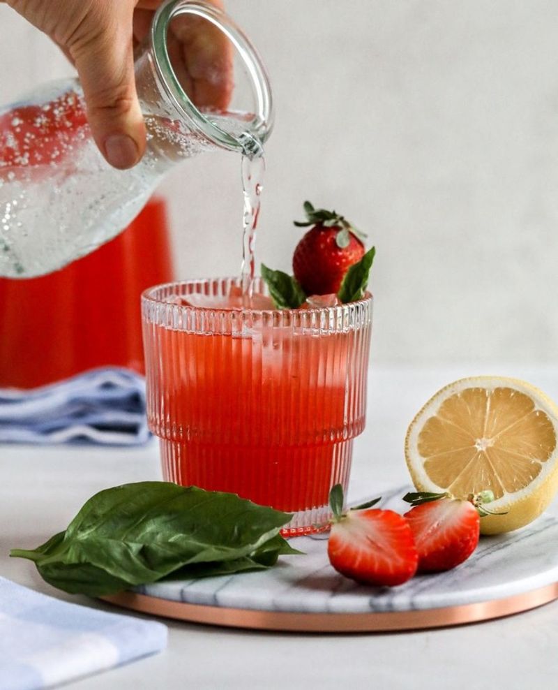 Strawberry Basil Lemonade