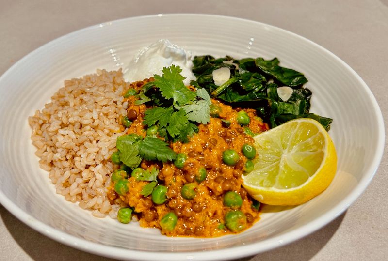 Coconut Lentil Dhal with Brown Basmati