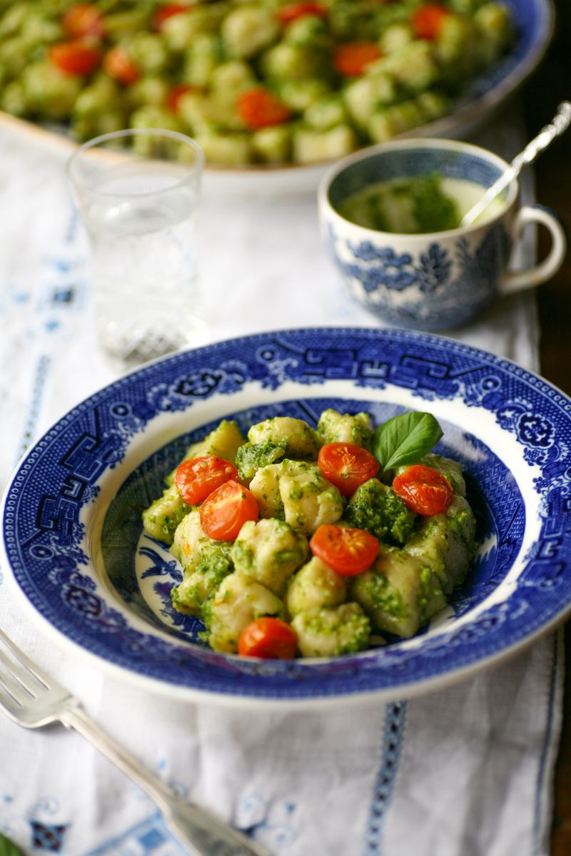 Gnocchi with Pesto and Vegetables
