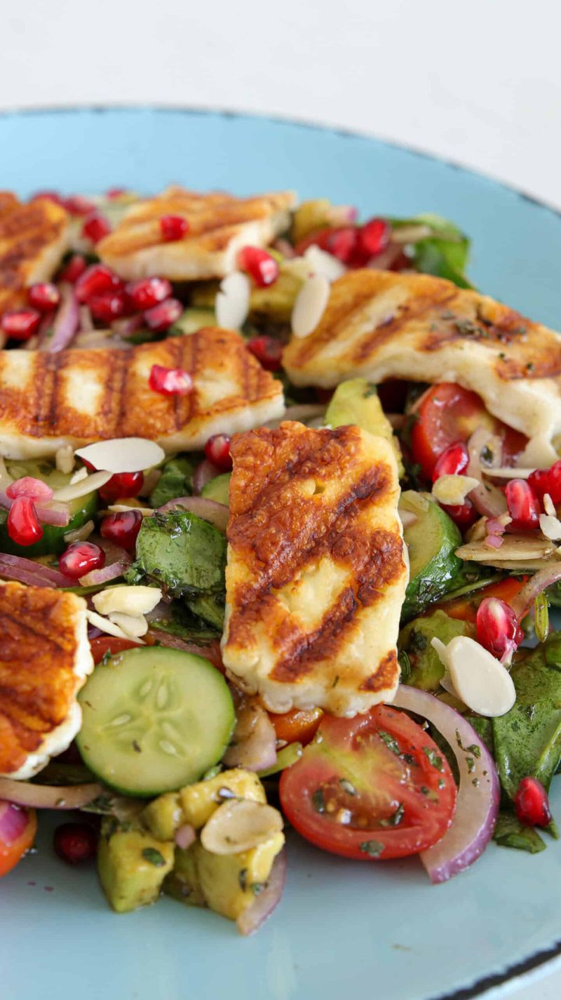 Cauliflower Tabbouleh with Grilled Halloumi