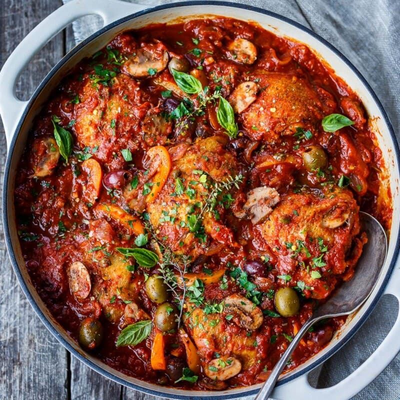 Slow Cooker Chicken Cacciatore