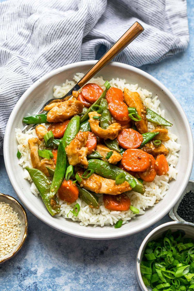 Spring Vegetable Chicken Stir-Fry