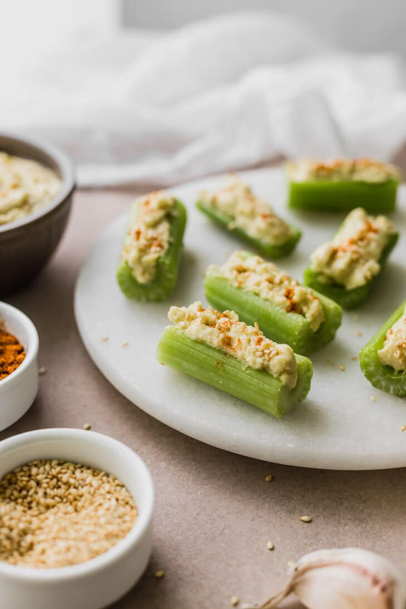 Celery Sticks and Hummus
