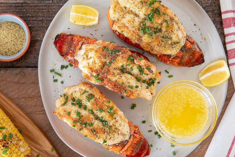 Grilled Lobster with Garlic Butter