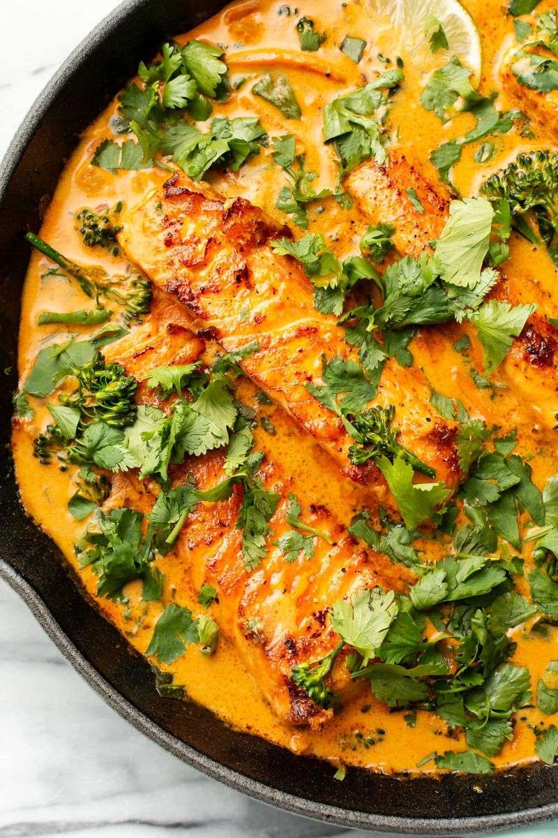 Spicy Coconut-Salmon Curry