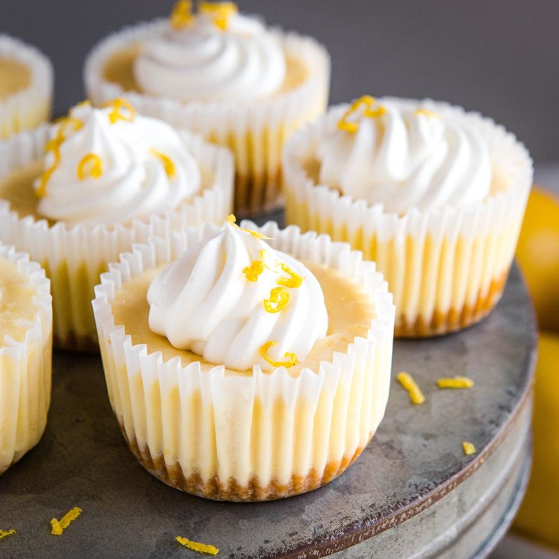 Lemon Coconut Cheesecake Cupcakes