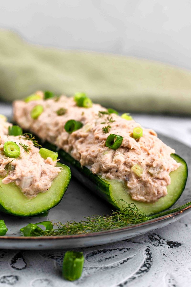 Cucumber Boats with Savory Filling