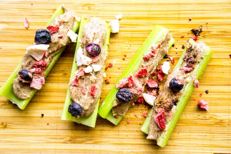 Celery With Almond Butter
