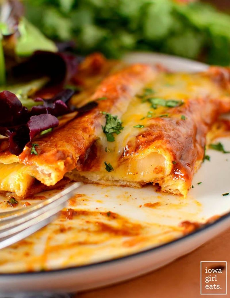 Cheese-Stuffed Enchiladas (Only Cheese)