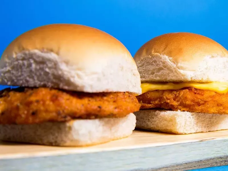 White Castle Chicken Ring Slider