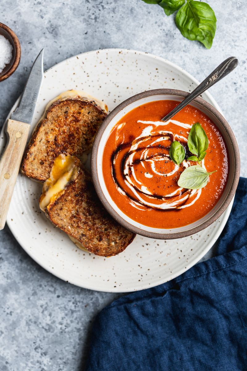 Velvety Tomato Basil Soup