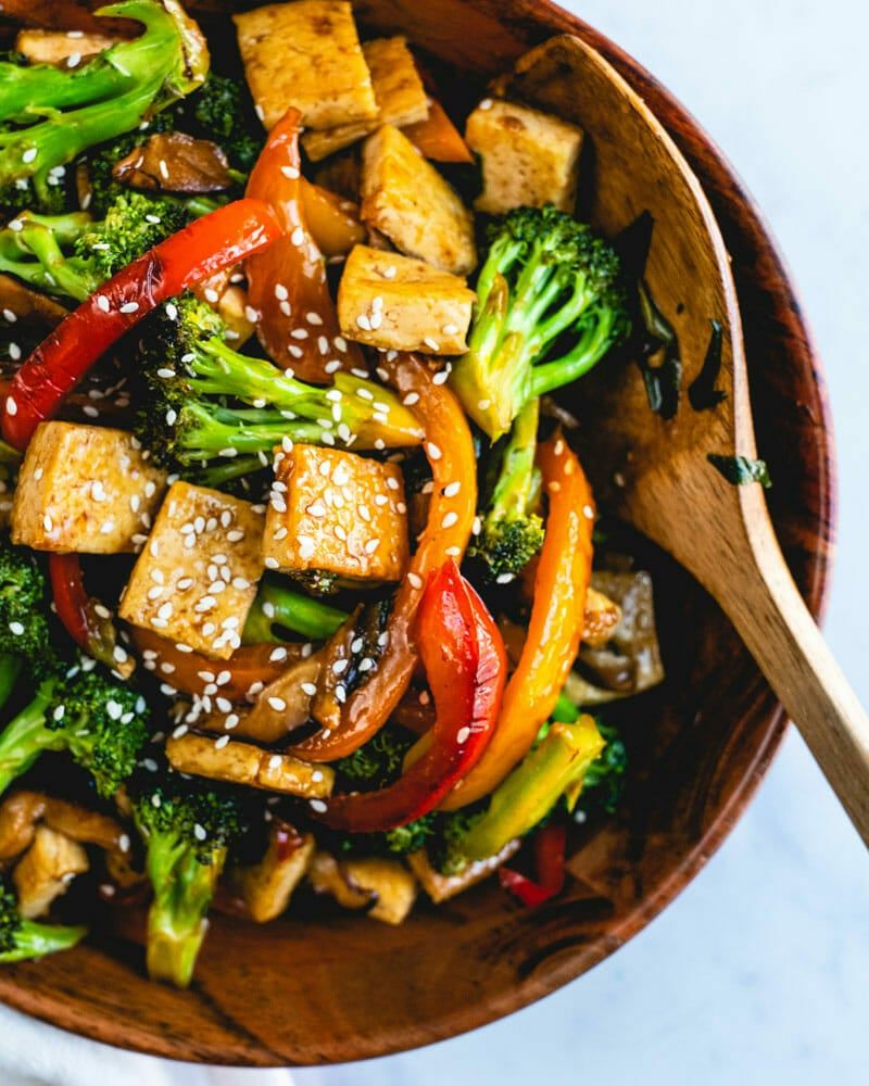 Vibrant Stir-Fried Vegetables with Tofu
