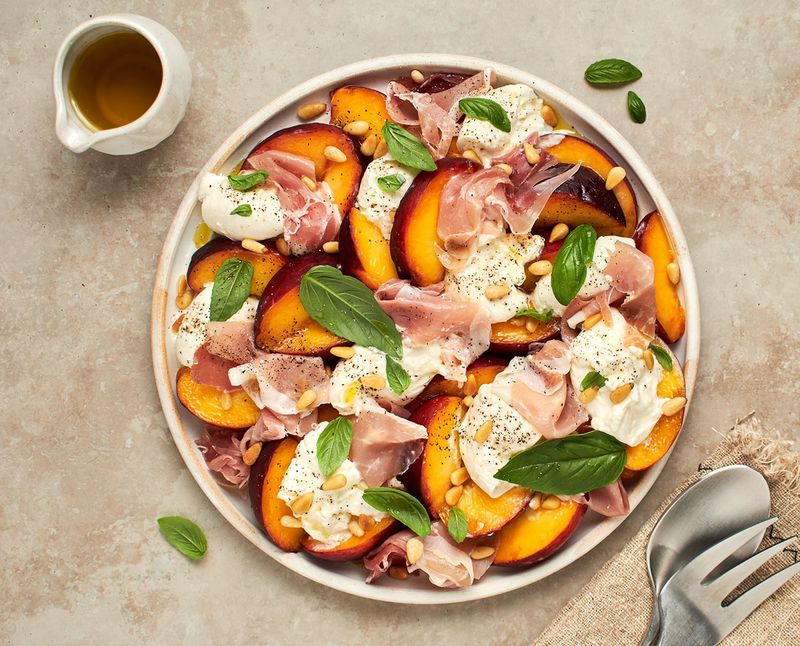 Peach Prosciutto Salad