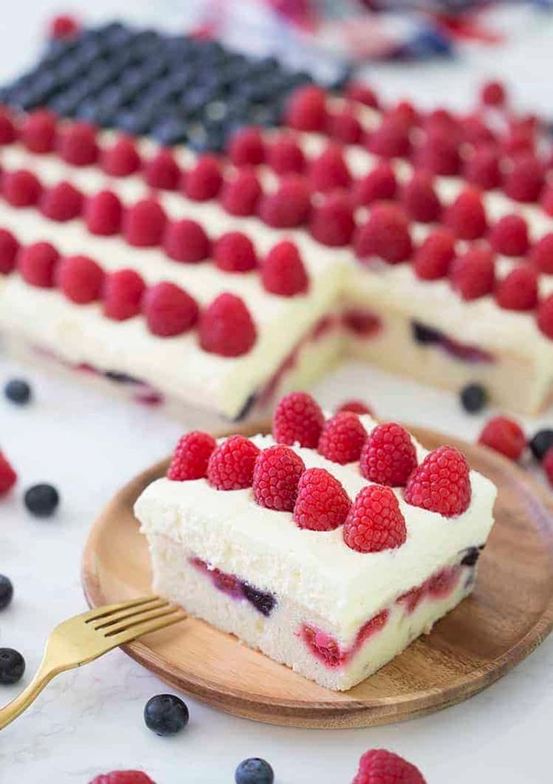 Patriotic Berry Sheet Cake