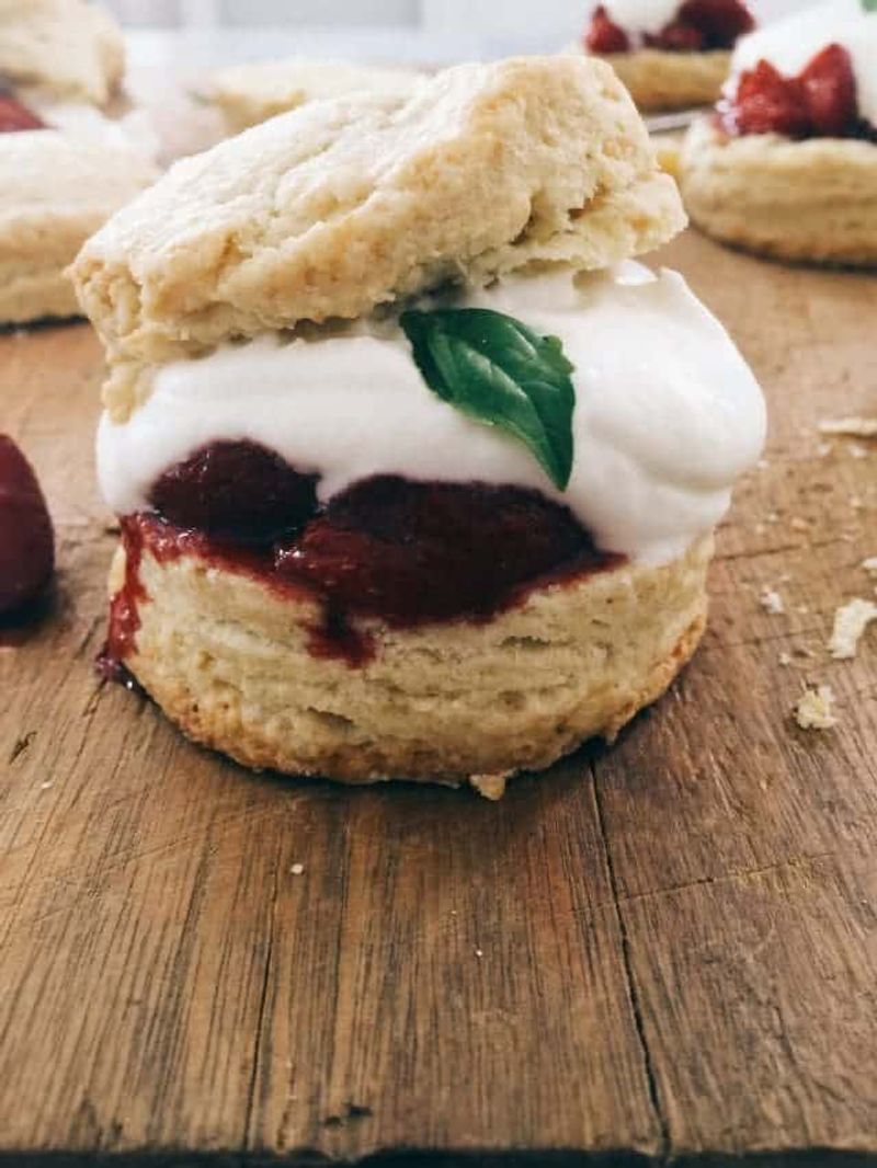 Strawberry Basil Shortcake