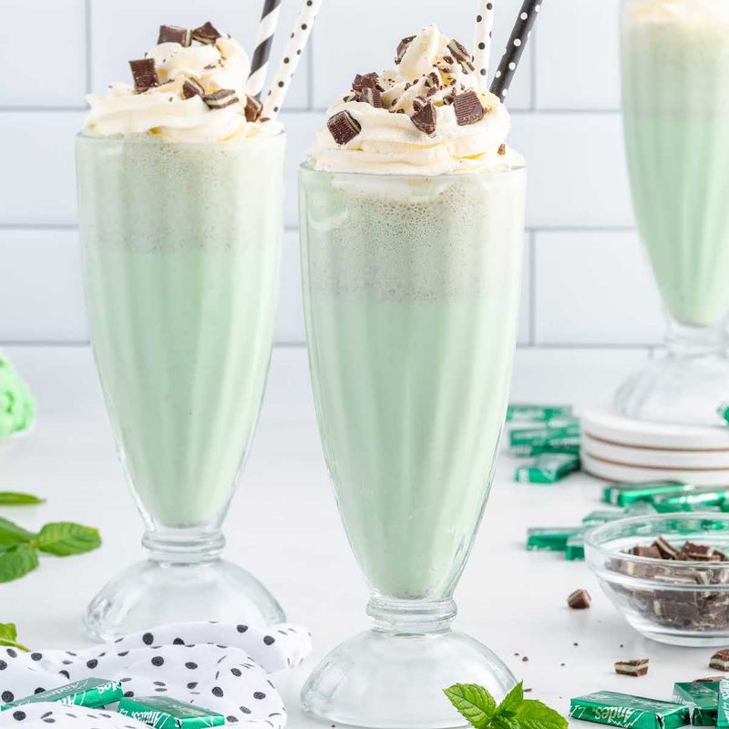 Mint Chocolate Chip Milkshake