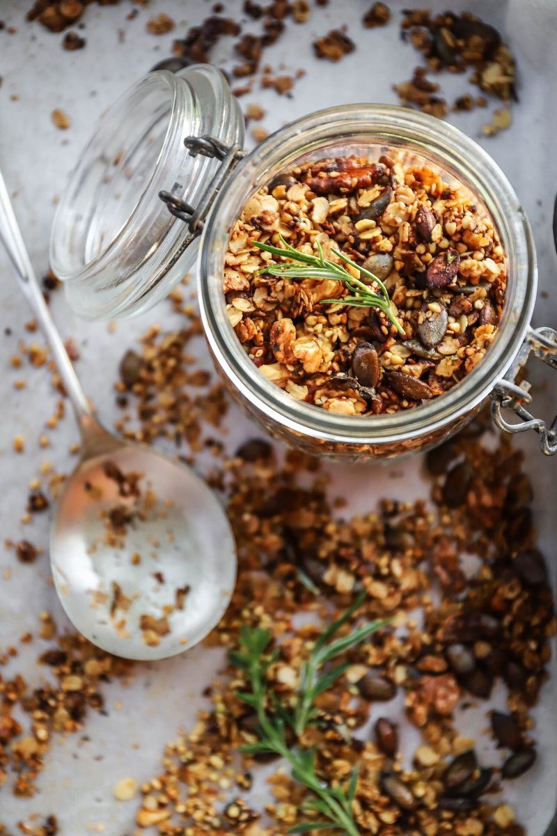 Savory Granola with Cereal Base