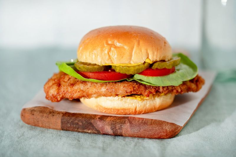 Fried Pork Tenderloin Sandwich