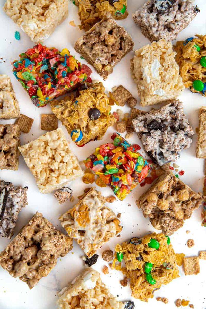 Cereal-Inspired Snack Bars with Marshmallow Glue