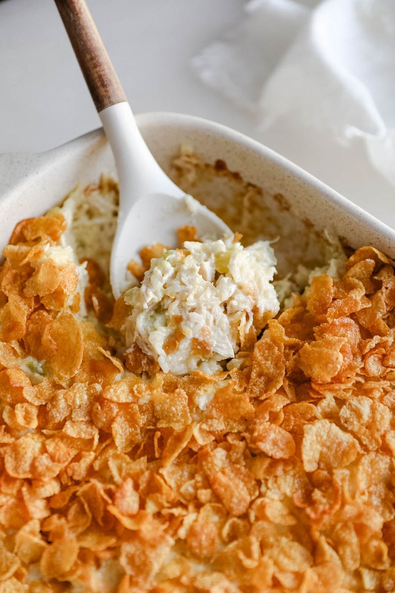 Chicken and Rice with Creamed Soup and Cornflakes