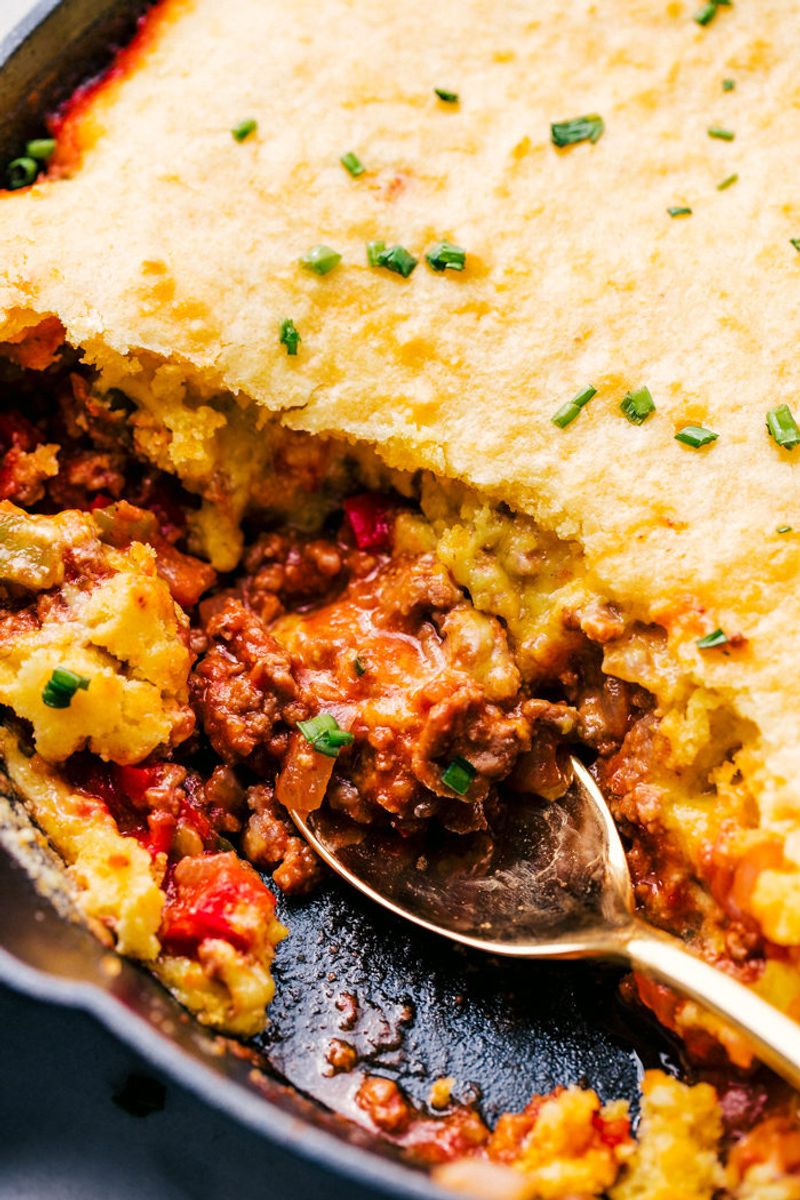 Sloppy Joe Cornbread Casserole