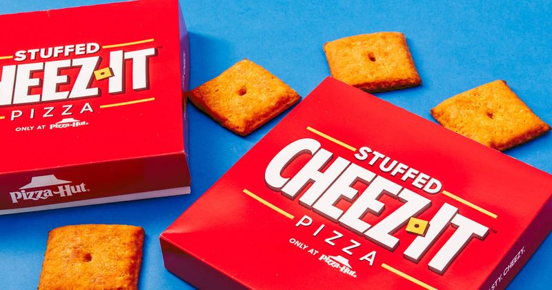 Pizza Hut and Cheez-It Stuffed Pizza