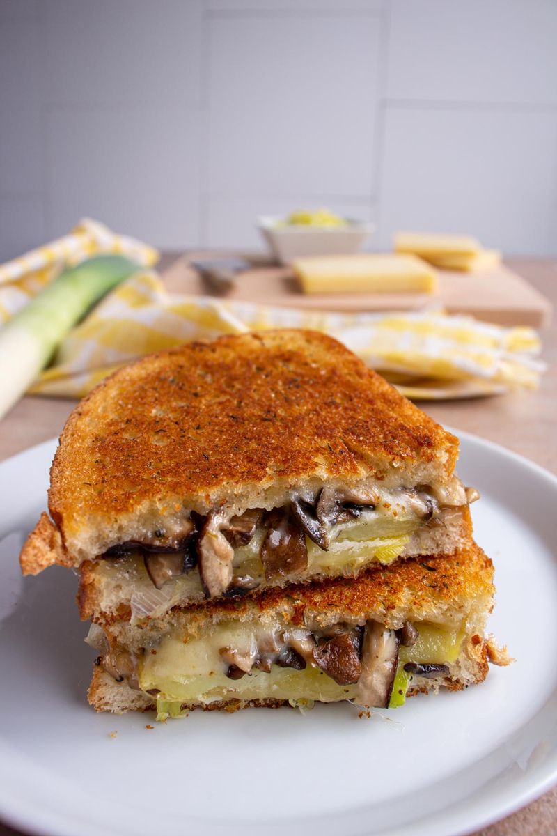 Mushroom Melts with Gruyère and Swiss