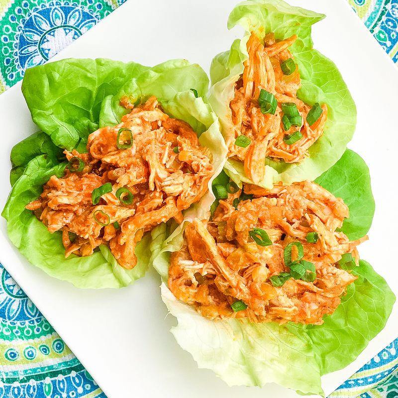 Buffalo Chicken Lettuce Wraps