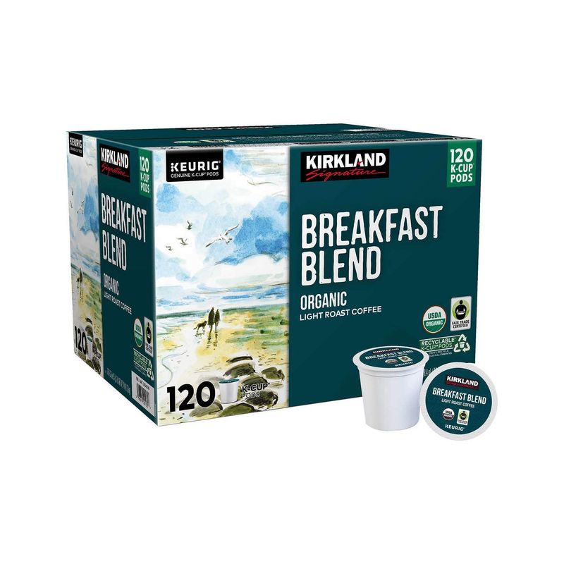 Kirkland Signature Coffee Organic Breakfast Blend K-Cup Pod