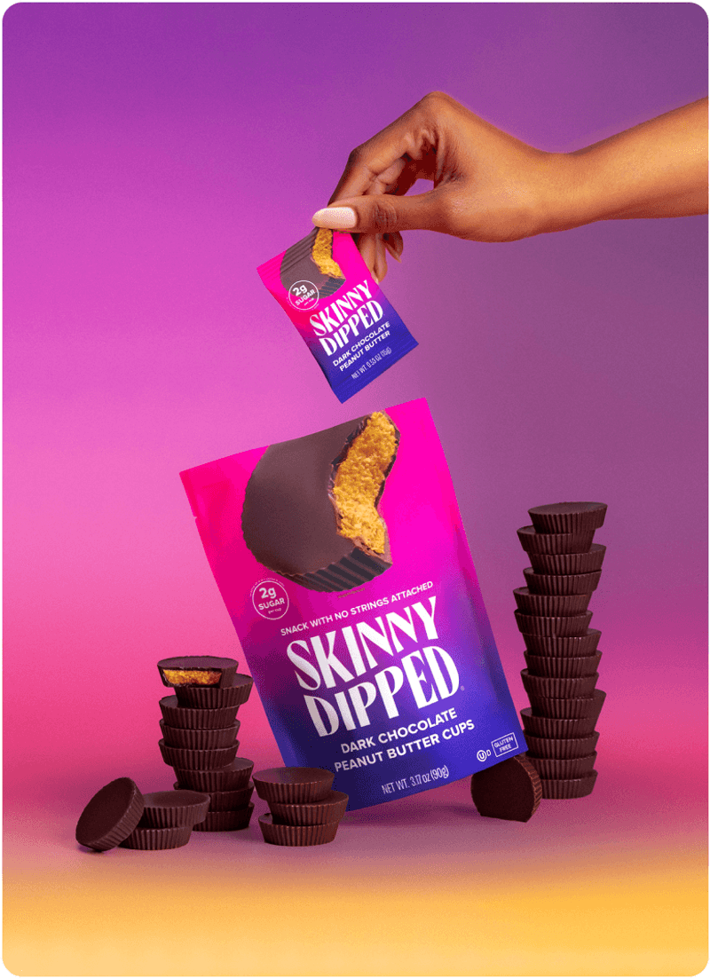 Skinny Dipped Dark Chocolate Peanut Butter Cups