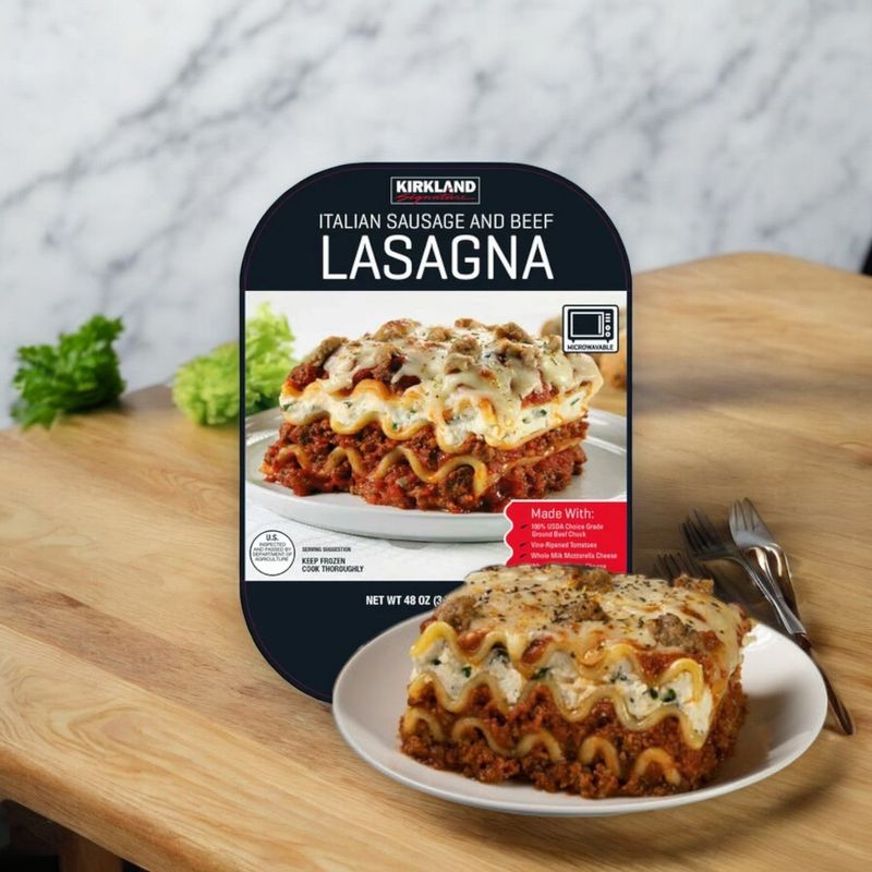 Kirkland Signature Italian Sausage And Beef Lasagna