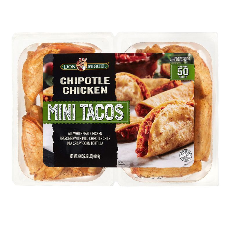 Don Miguel Chipotle Chicken Mini Tacos: Fiesta for One