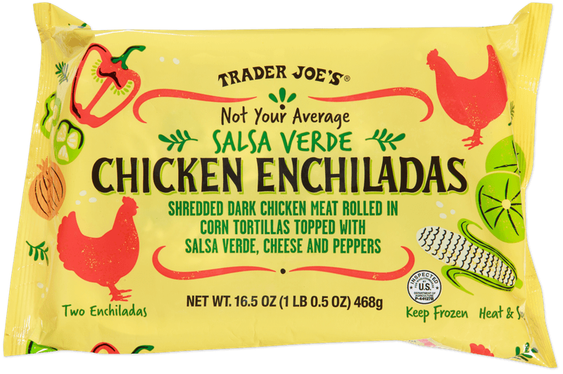 Salsa Verde Chicken Enchiladas