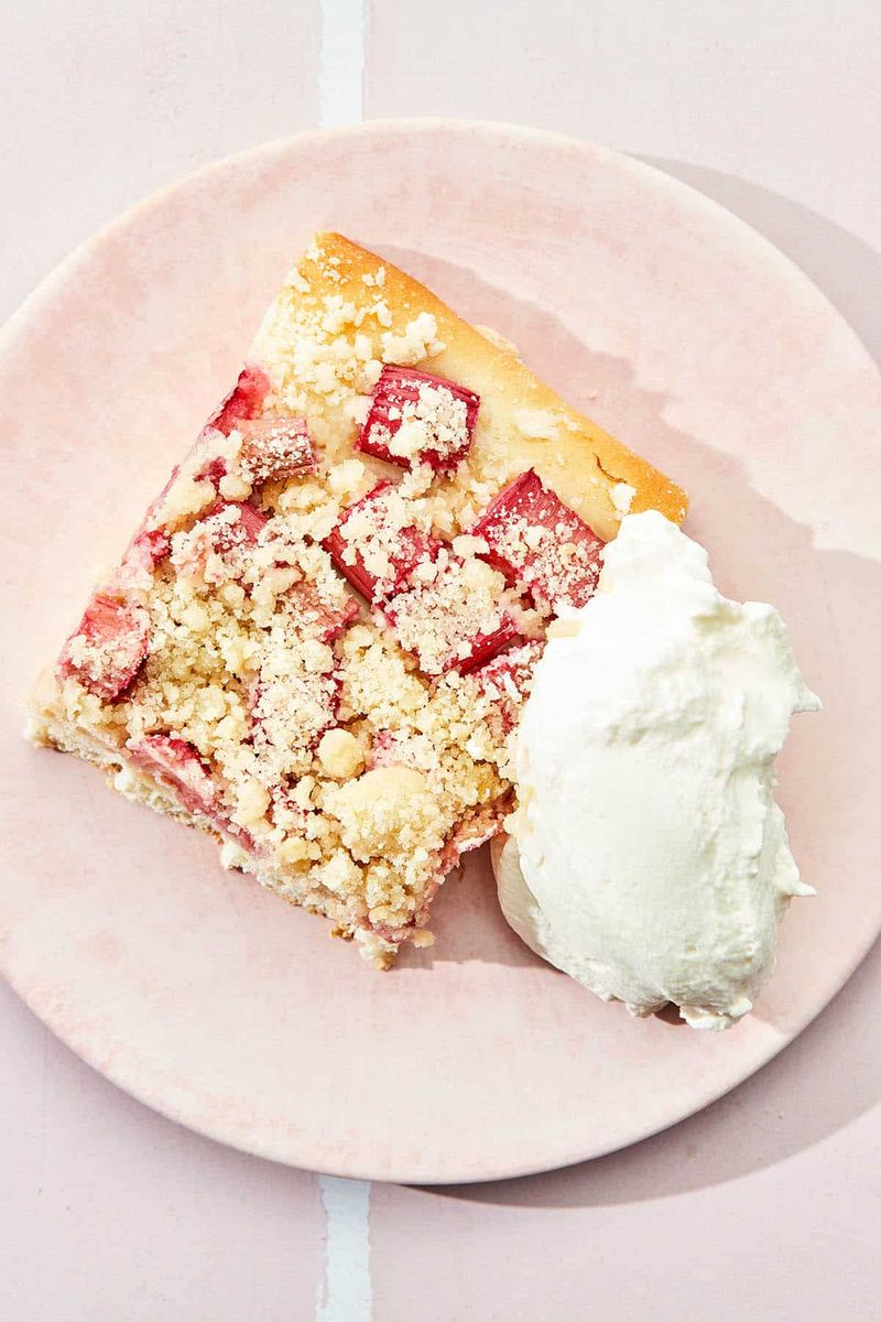 Rhubarb Streusel Bundt Cake