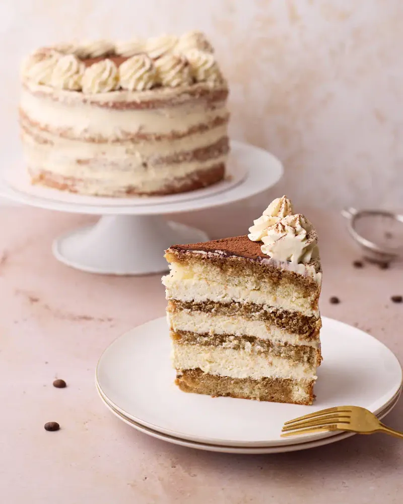 Tiramisu Cake With Mascarpone Frosting