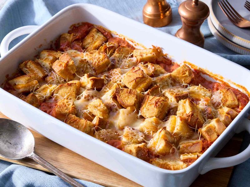 Grilled Cheese & Tomato Soup Casserole