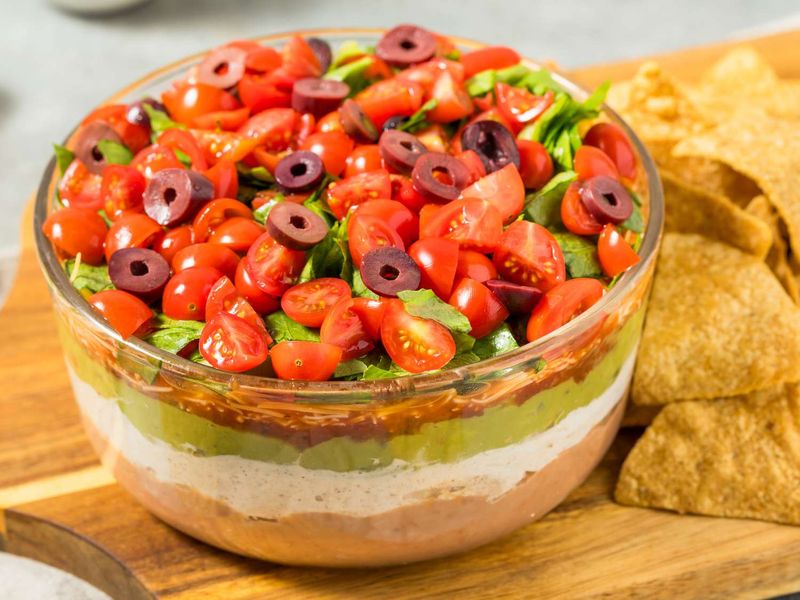 8-Layer Dip with Fire-Roasted Chiles
