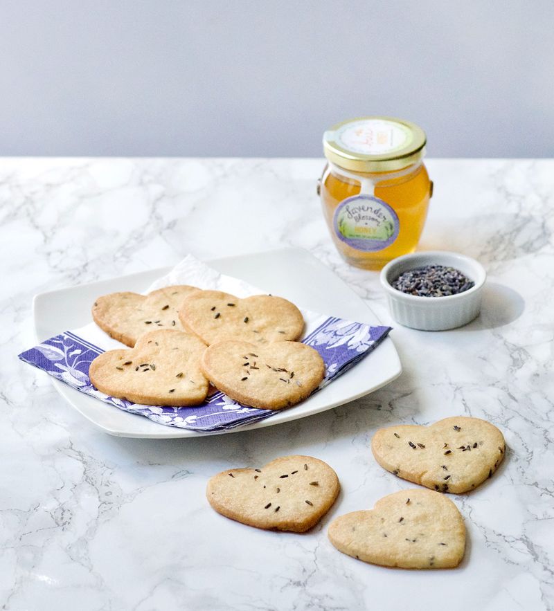 Lavender Honey Shortbread