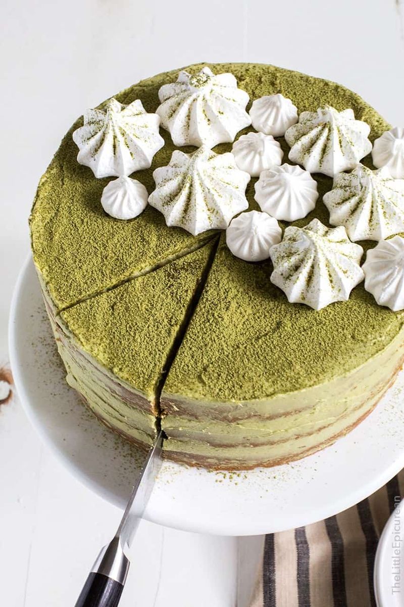 Matcha Red Bean Layer Cake