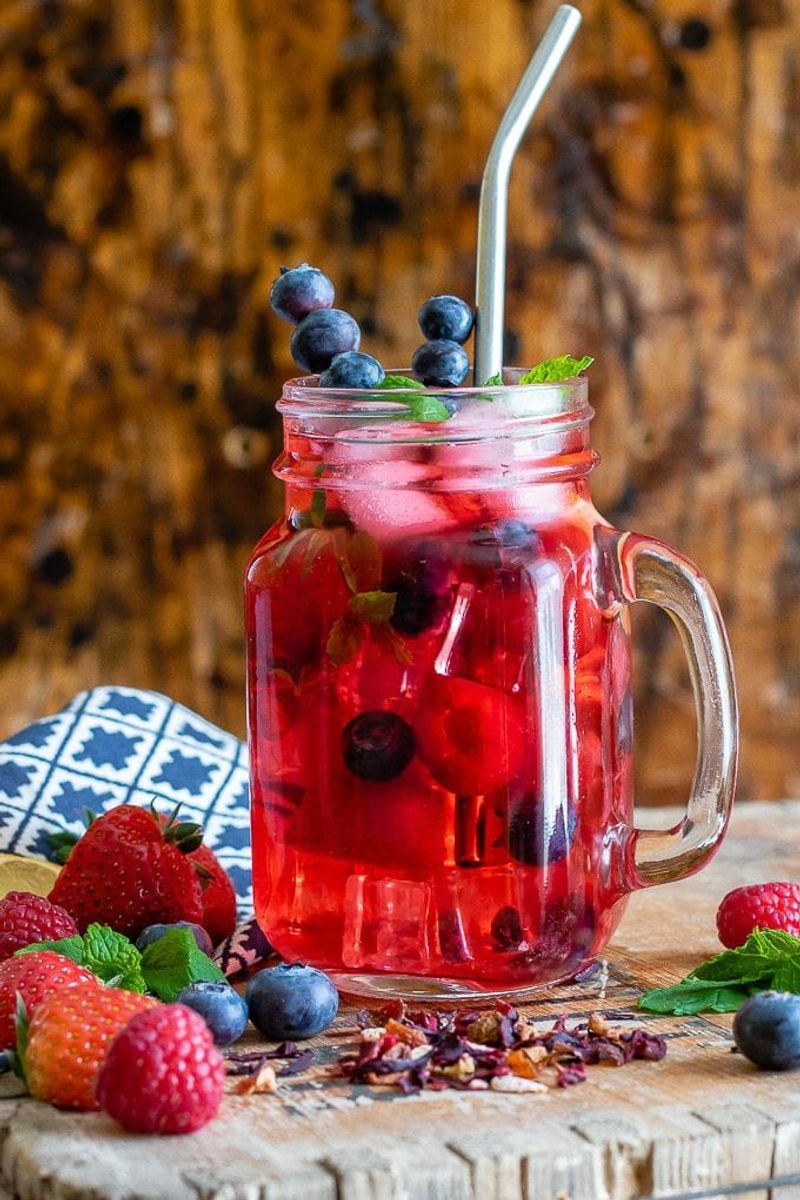 Berry Infused Iced Tea