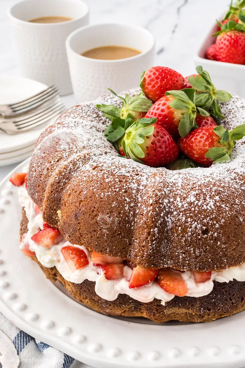 Strawberry Shortcake Bundt Cake