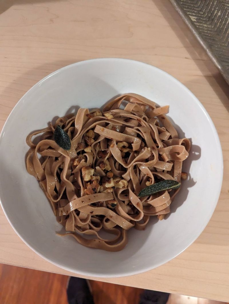 Rustic Chestnut Pasta with Brown Butter