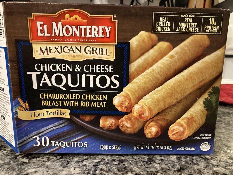 El Monterey Chicken & Cheese Taquitos – Cardboard Tubes of Regret