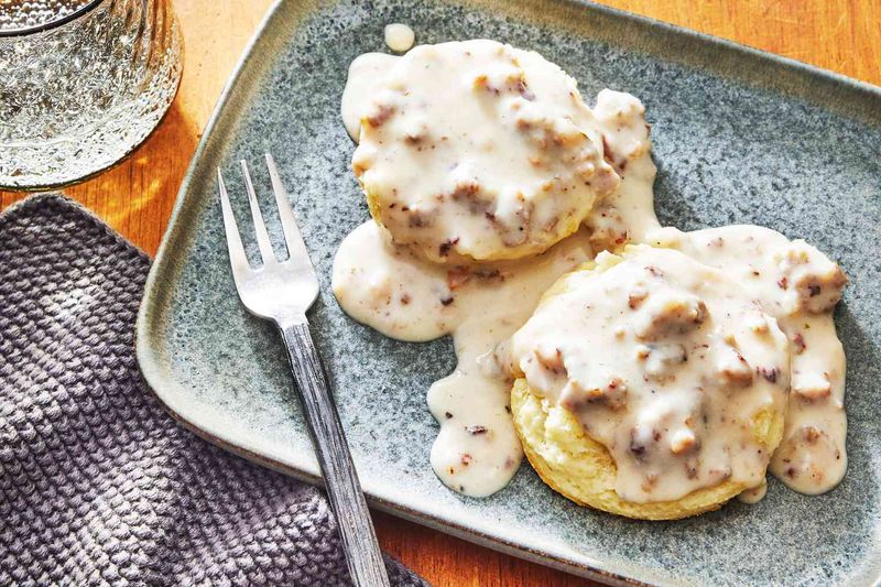 Sausage Gravy and Biscuits